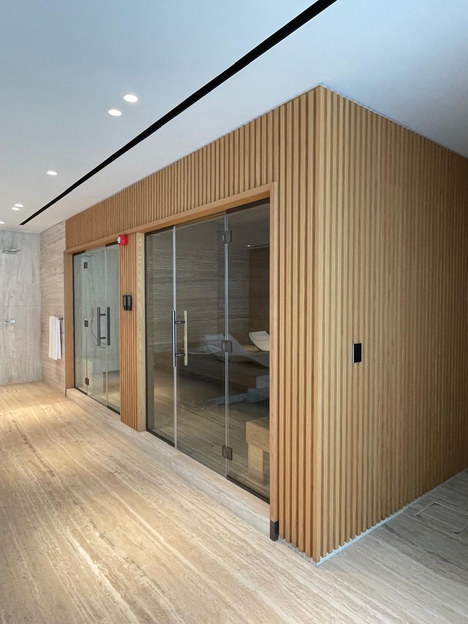Bedroom – Illuminated Shelving Wall
